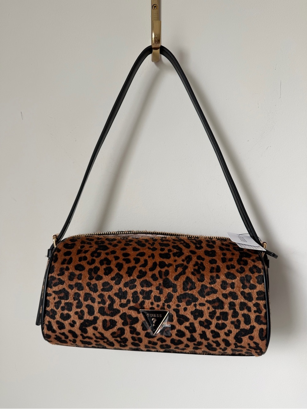 GUESS Leopard-Print Shoulder Bag